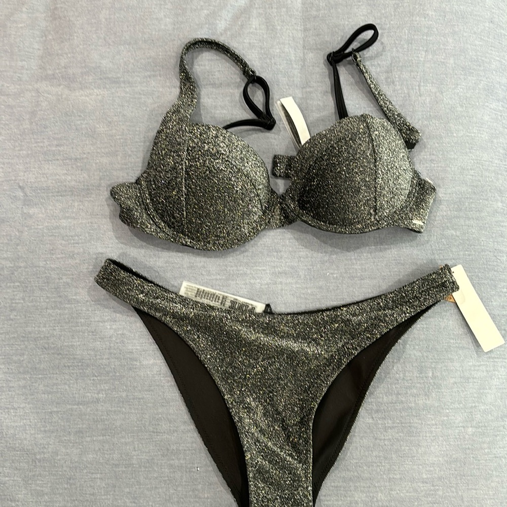 PINK Sparkle bikini set